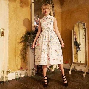 Disney x Cath Kidston Alice in Wonderland shirt dress with sash